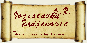 Vojislavka Rađenović vizit kartica